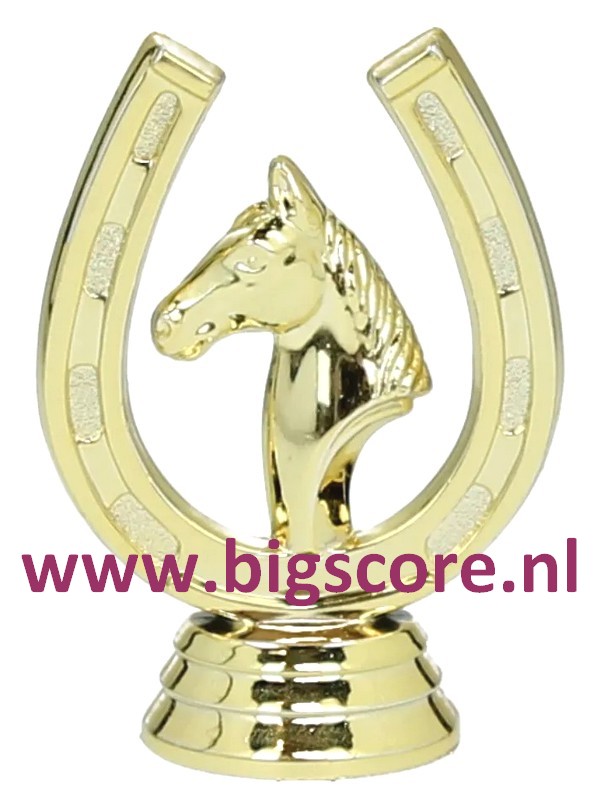 Paard in Hoefijzer Figuur 2002 Goud